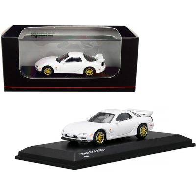 Kyosho KS07033R7W - Mazda RX-7 (FD3S) RHD (Right Hand Drive) White with Gold Whe