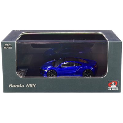 Lcd Models LCD64004bl - Honda NSX Blue Metallic with Carbon Top 164 Diecast Model Ca
