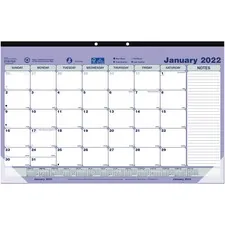 Dominion Blueline Inc RED C181700 - Brownline Monthly Compact Desk PadWall Calendar - Monthly - 