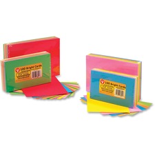 Hygloss Products Inc HYX 43510 - Hygloss Bright Color Blank Note Cards - 100 Sheets - Plain -