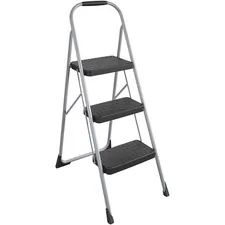 Dorel Industries Inc CSC 11408PBL1E - Cosco Ultra-Thin 3-Step Ladder - 3 Step - 200 lb Load Capaci