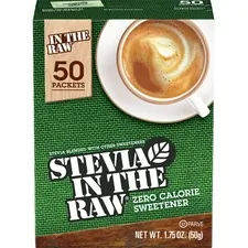 J.M. SMUCKER CO. 4480075050 - Stevia In The Raw Sweetener Packets - Stevia Flavor - Natura