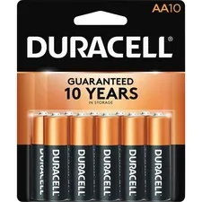 Duracell DUR MN1500B10ZCT - Duracell CopperTop Battery - For Remote Control, Toy, Flashl