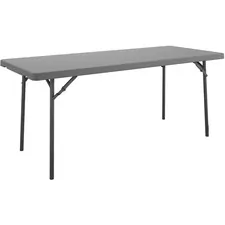Dorel Industries Inc CSC 60525SGY1E - Cosco Zown Corner Blow Mold Large Folding Table - 4 Legs - 4
