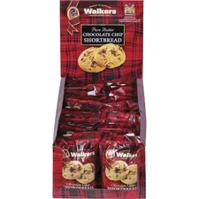 OFFICE SNAX, INC. OFX W1537D - Office Snax Chocolate Chip Shortbread Cookies - Shortbread -