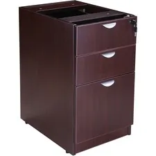 Norstar Office Products Inc BOP N166MOC - Boss Pedestal - 3-Drawer - 16 x 22 x 28.5 - 3 x File Drawer(