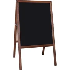 Flipside Products FLP 31221 - Flipside Stained Black Chalkboard Easel - Stained Black Surf