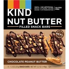 KIND LLC KND 26286 - KIND Nut Butter Snack Bars - Low Sodium, Gluten-free, Trans 