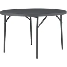 Dorel Industries Inc CSC 60533SGY1E - Dorel Zown Commercial Round Blow Mold Fold Table - Round Top