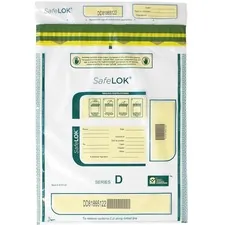 CONTROLTEK CNK 585093 - ControlTek SafeLOK Tamper-Evident Deposit Bags - 12 Width x 