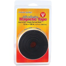 Hygloss Products Inc HYX 61410 - Hygloss Self-adhesive Magnetic Tape - 10 ft Length x 0.50 Wi