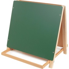 Flipside Products Inc FLP 17305 - Flipside Dual Surface Table Top Easel - WhiteGreen Surface -