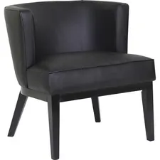 Norstar Office Products Inc BOP B529BKBK - Boss Ava Accent Chair-Black - Black Vinyl, Plush Seat - Blac