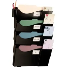 Officemate OIC 21724 - OIC Grande Central Wall Filing System - 4 Pocket(s) - 23.5 H