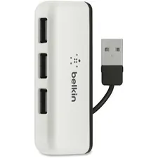 Belkin F4U021BT - BELKIN F4U021BT - 4-PORT TAVEL HUB - 4 HI-SPEED USB 2.0 PORT