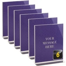 Officemate OIC 23063 - Officemate Vertical Sign Holder, 6PK - 1  Each - 8.5 Width x