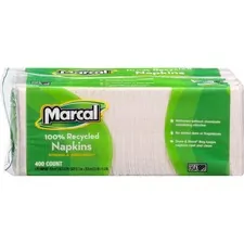 Marcal Manufacturing LLC MRC 6506CT - Marcal 100% Recycled Luncheon Napkins - 1 Ply - 12.50 x 11.2
