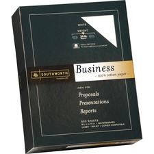 NEENAH PAPER SOU 14C - Southworth 100% Cotton Business Paper - Letter - 8 12 x 11 -