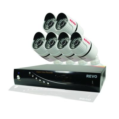 REVO AMERICA RV-RT81B6G-1T - Revo RV-RT81B6G-1T 8 Ch. 1tb Dvr System Wtih 6 Bullet Camer