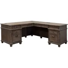 Martin Furniture MRT IMCA684RRR - Martin L Desk with Right Return, Pencil, Utility and File Dr