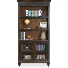 Martin Furniture MRT IMHF4078D - Kathy Ireland Hartford Bookcase with Lower Doors - 40 x 14 x