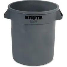 Rubbermaid RCP 261000GY - Rubbermaid Commercial Brute Round 10-Gallon Container - 40 q