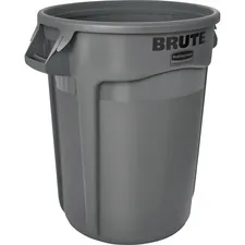 Rubbermaid RCP 263200GY - Rubbermaid Commercial Brute Round Container - 32 gal Capacit