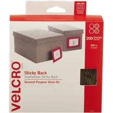 VELCRO USA VEK 90140 - VELCRO Brand Sticky Back Circles, 34in Circles, Beige, 200ct