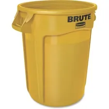 Rubbermaid FG263957YEL - Rubbermaid Commercial Brute Round Container - 32 gal Capacit
