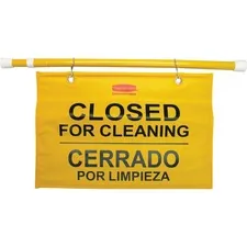 Rubbermaid RCP 9S1600YL - Rubbermaid Commercial Site Safety Hanging Sign - 1 Each - Cl