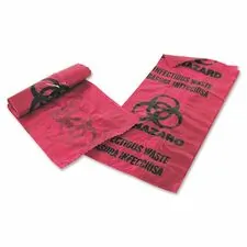 Medical Action Industries Inc MHM 01EB086000 - Medegen MHMS Infectious Waste Red Disposal Bags - 1 gal - 11