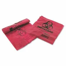Medical Action Industries Inc MHM 03EB086000 - Medegen MHMS Infectious Waste Red Disposal Bags - 3 gal - 14