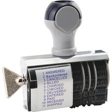 U. S. STAMP & SIGN USS T2754 - QWIKMARK 11-Message Phrase Date Stamp - MessageDate Stamp - 