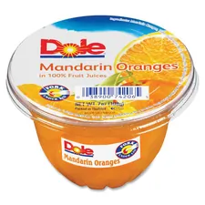 Dole Food Company Inc DFC 74206011 - Dole Mandarin Oranges Fruit Cups - Mandarin Orange - 5 lb - 