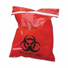CareTek Resources Inc CTK CTRB042910 - CareTek Stick-On Biohazard Infectious Red Waste Bags - 9 Wid