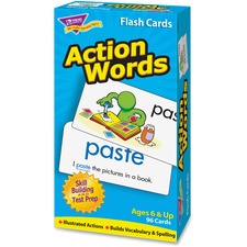 Trend Micro TEP 53013 - Trend Action Words Skill Drill Flash Cards - Educational - 1