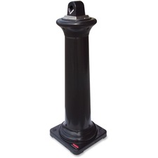 Rubbermaid RCP 9W3000BK - Rubbermaid Commercial Tuscan Smoking Receptacle - Square - R