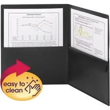 SMEAD MANUFACTURING CO. SMD 87700 - Smead Poly Two-Pocket Folders with Security Pocket - Letter 