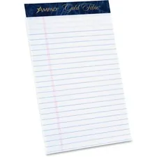 TOPS BUSINESS FORMS TOP 20054 - TOPS Ampad Gold Fibre Medium Rule Premium Junior Size Writin