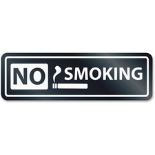 U. S. STAMP & SIGN USS 9432 - HeadLine No Smoking Window Sign - 1 Each - No Smoking PrintM