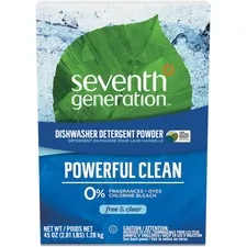 SEVENTH GENERATION SEV 22150CT - Seventh Generation Dishwasher Detergent - Powder - 45 oz (2.