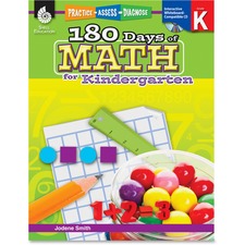 Shell Education SHL 50803 - Shell Education 180 Days of Math for Kindergarten Book Print