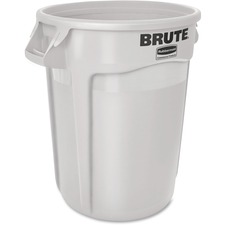 Rubbermaid FG263200WHT - Rubbermaid Commercial Brute Round Container - 32 gal Capacit