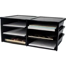 STOREX STX 61446E01C - Storex Quick Stack 6-sorter Organizer - 500 x Sheet - 6 Comp