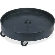 Rubbermaid RCP 265000BK - Rubbermaid Commercial Universal Drum Dolly - 5 Casters - Pla
