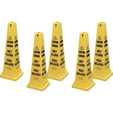 Rubbermaid RCP 627677CT - Rubbermaid Commercial 36 Safety Cone - 5  Carton - Caution, 