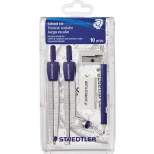 STAEDTLER MARS GMBH STD 55060S3A6 - Staedtler 10-piece Math School Set - 10 Piece(s) - Metal, Tr