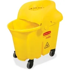 Rubbermaid FG759088YEL - Rubbermaid Commercial WaveBrake 35 QT Institution Bucket & W