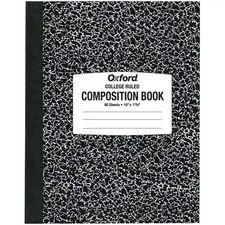 Oxford University Press OXF 26252 - Oxford Tops College-ruled Composition Notebook - 80 Sheets -
