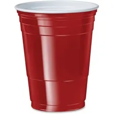 SOLO CUP SCC P16RCT - Solo Cup 16 oz. Plastic Cold Party Cups - 50  Pack - 16 fl o